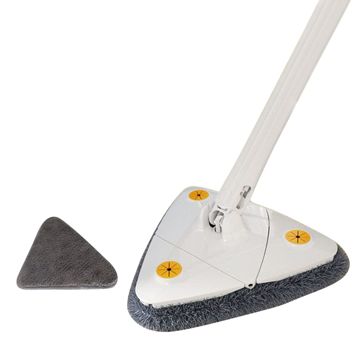 Flexibele driehoekige mop met wringsysteem