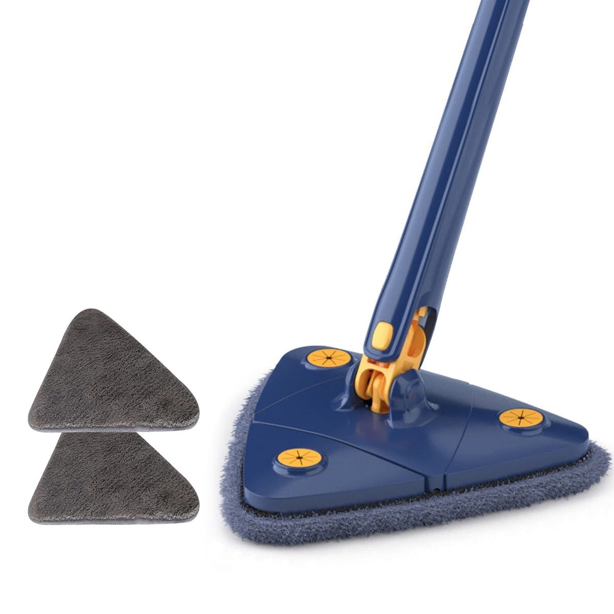 Flexibele driehoekige mop met wringsysteem