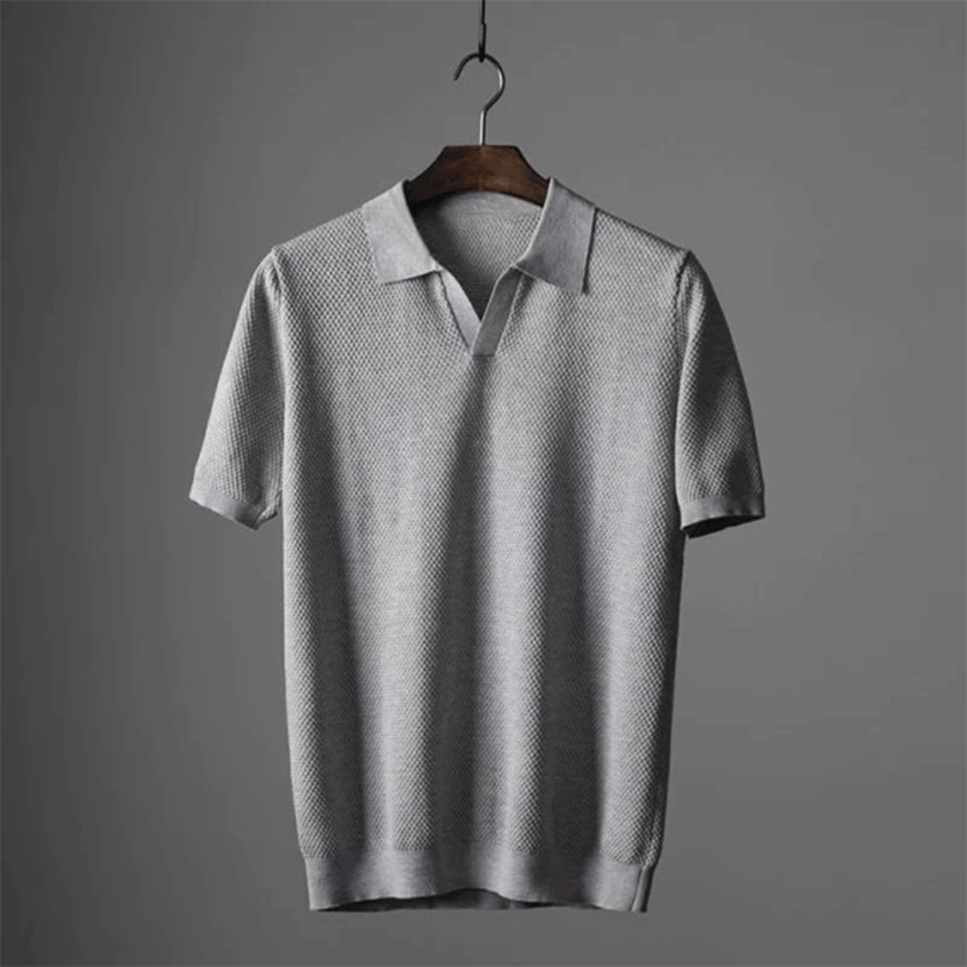Gebreid Poloshirt voor Heren – Ademend Comfort & Elegante Stijl