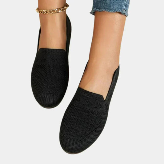 Gebreide loafers voor dames met schokdemping en voetboogondersteuning