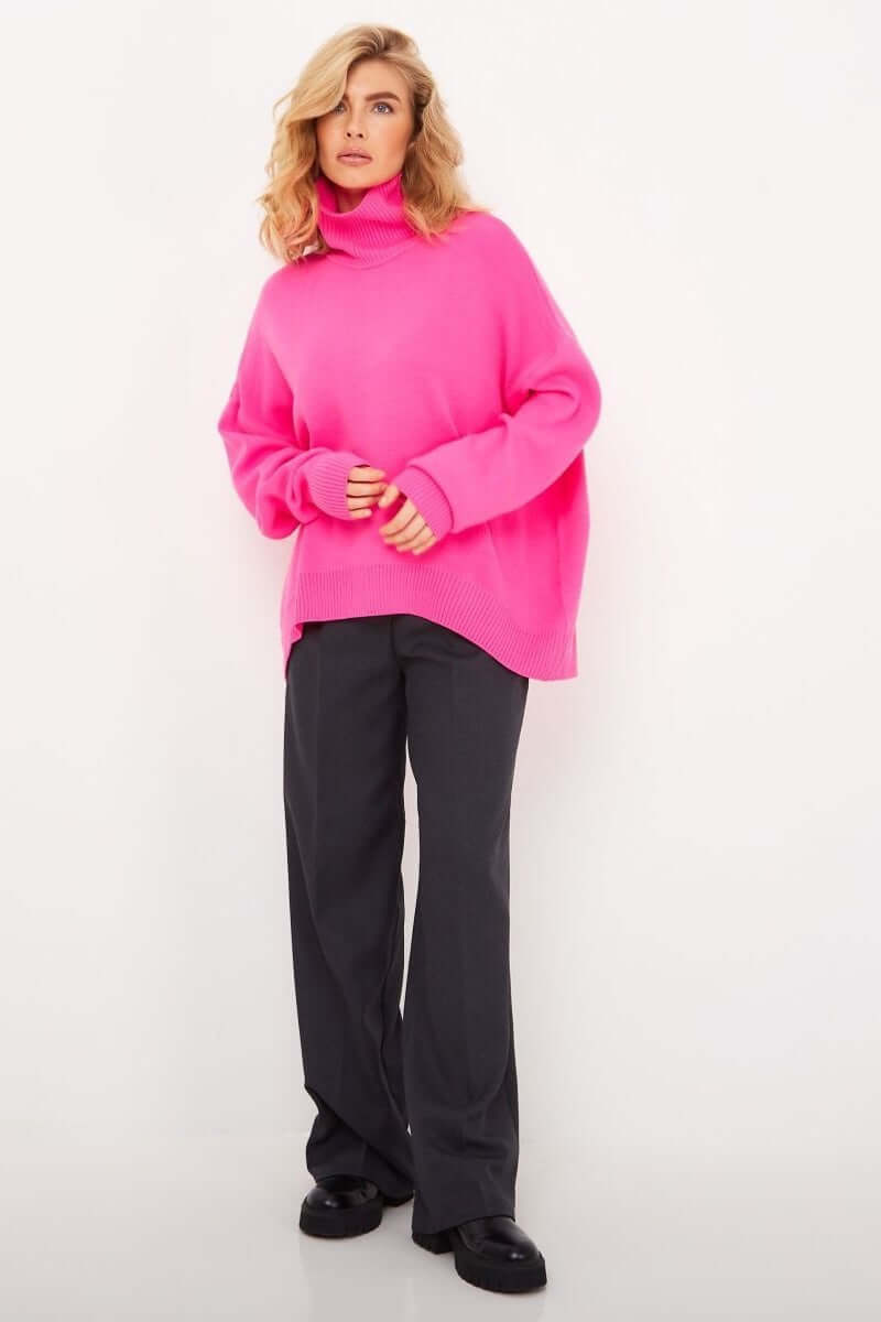 Gebreide oversized coltrui voor dames
