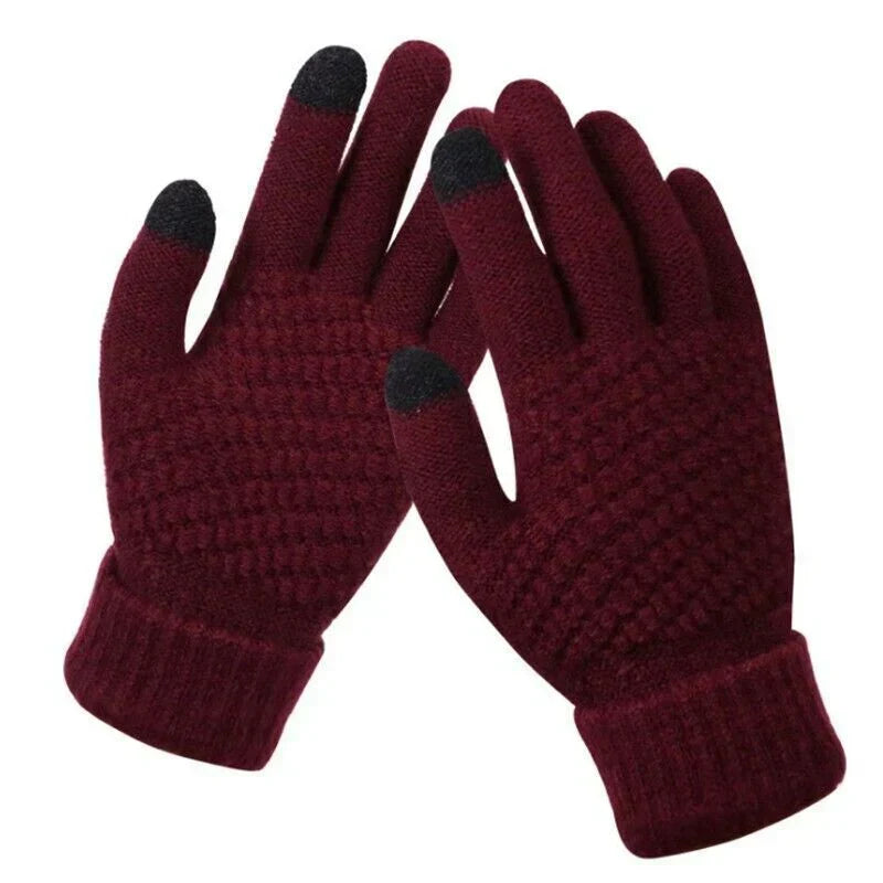Gebreide touchscreen handschoenen voor dames