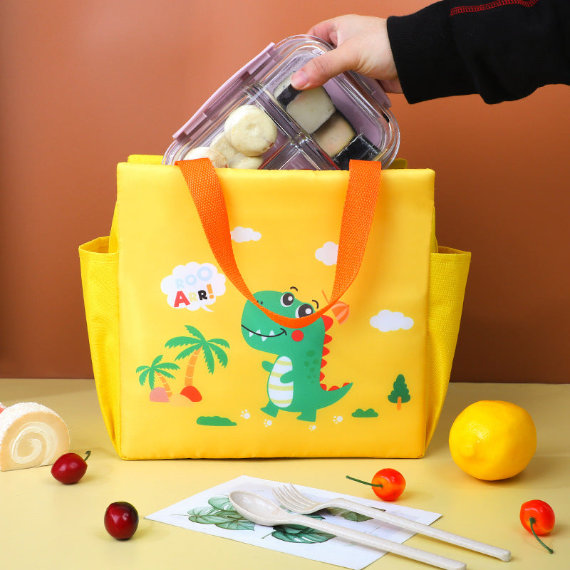 Geïsoleerde cartoon lunchtas