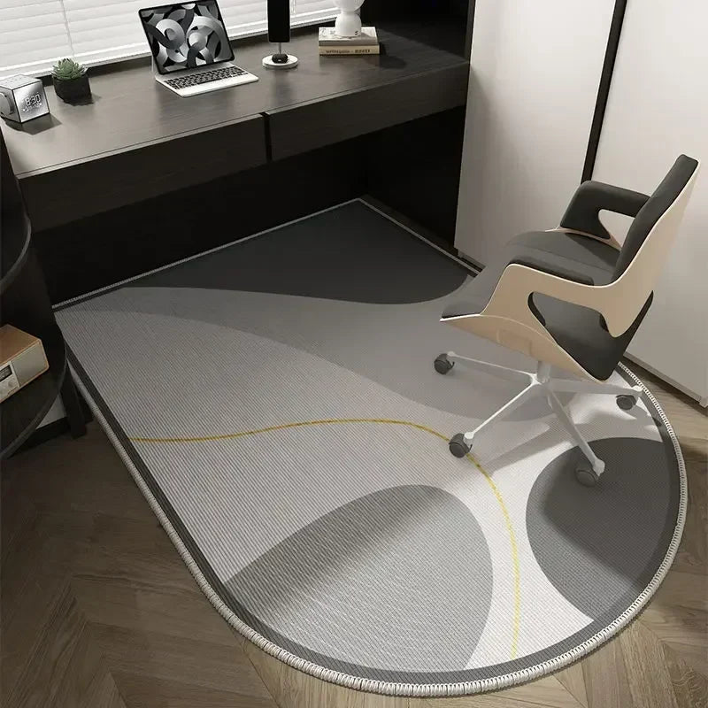Geometrische bureaustoelmat – Zacht, wasbaar en antislip
