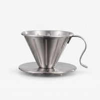 Geribbelde opschenk koffiefilterhouder