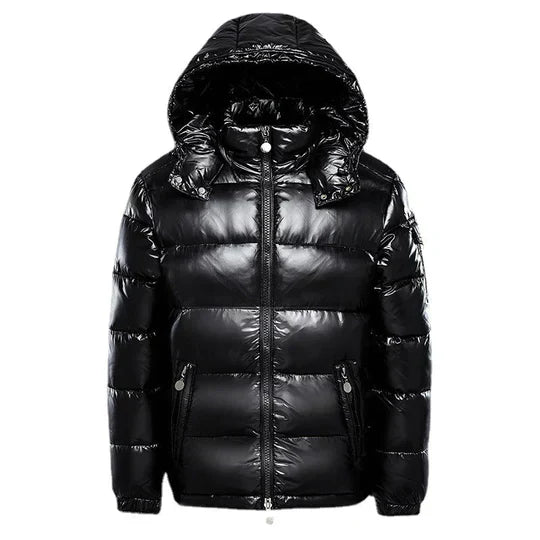 Gewatteerde winterdonsjas met capuchon