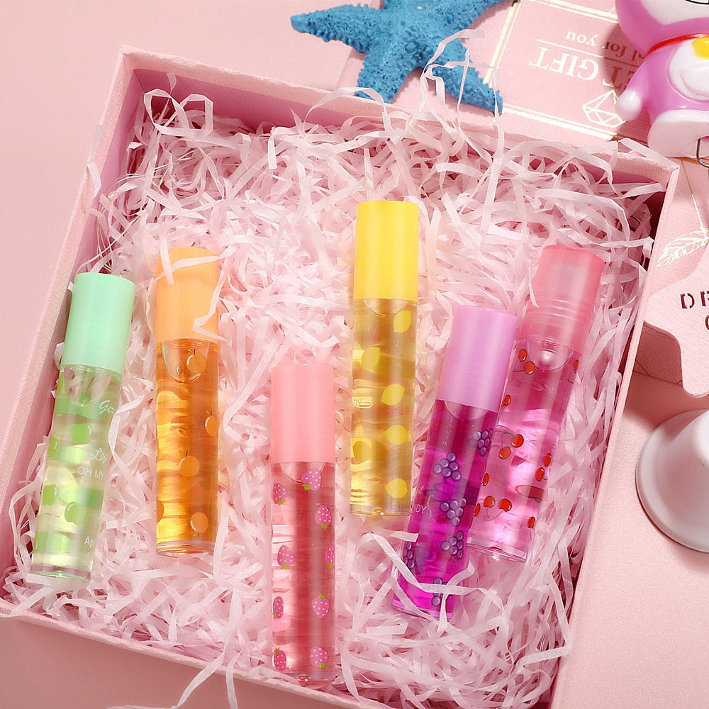 Glanzende lipgloss met spiegel-water-look (6 stuks)