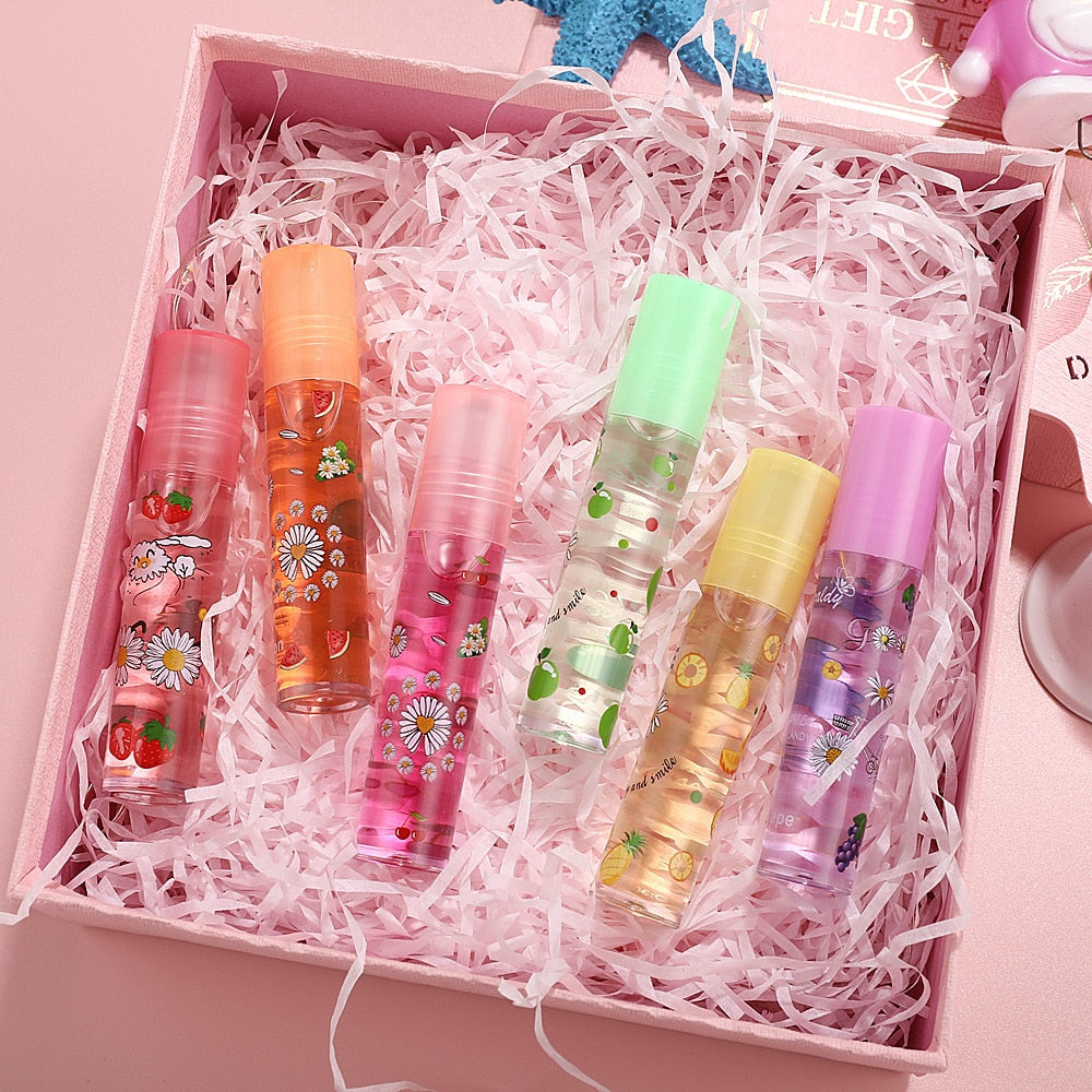 Glanzende lipgloss met spiegel-water-look (6 stuks)
