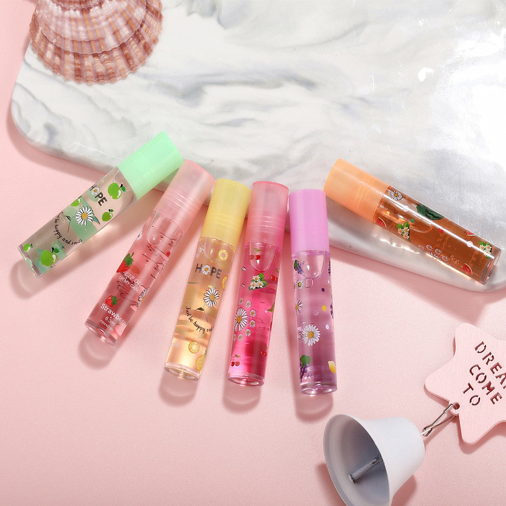 Glanzende lipgloss met spiegel-water-look (6 stuks)