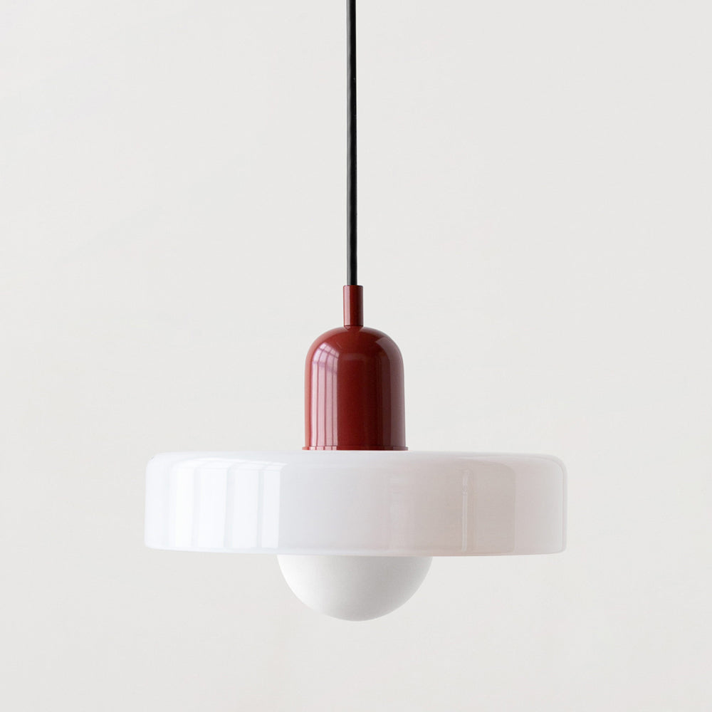 Glazen hanglamp in Bauhaus-design – Artistiek, modern en tijdloos