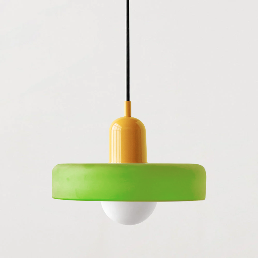 Glazen hanglamp in Bauhaus-design – Artistiek, modern en tijdloos