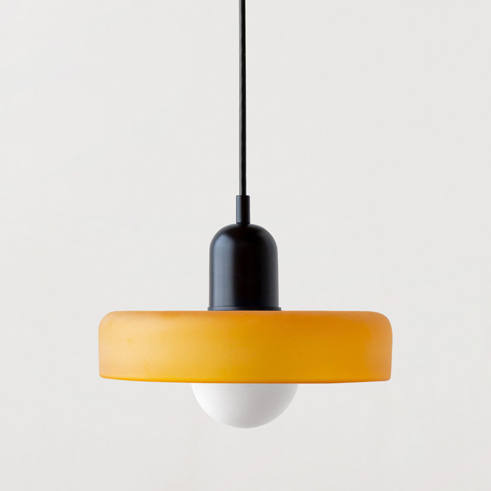 Glazen hanglamp in Bauhaus-design – Artistiek, modern en tijdloos