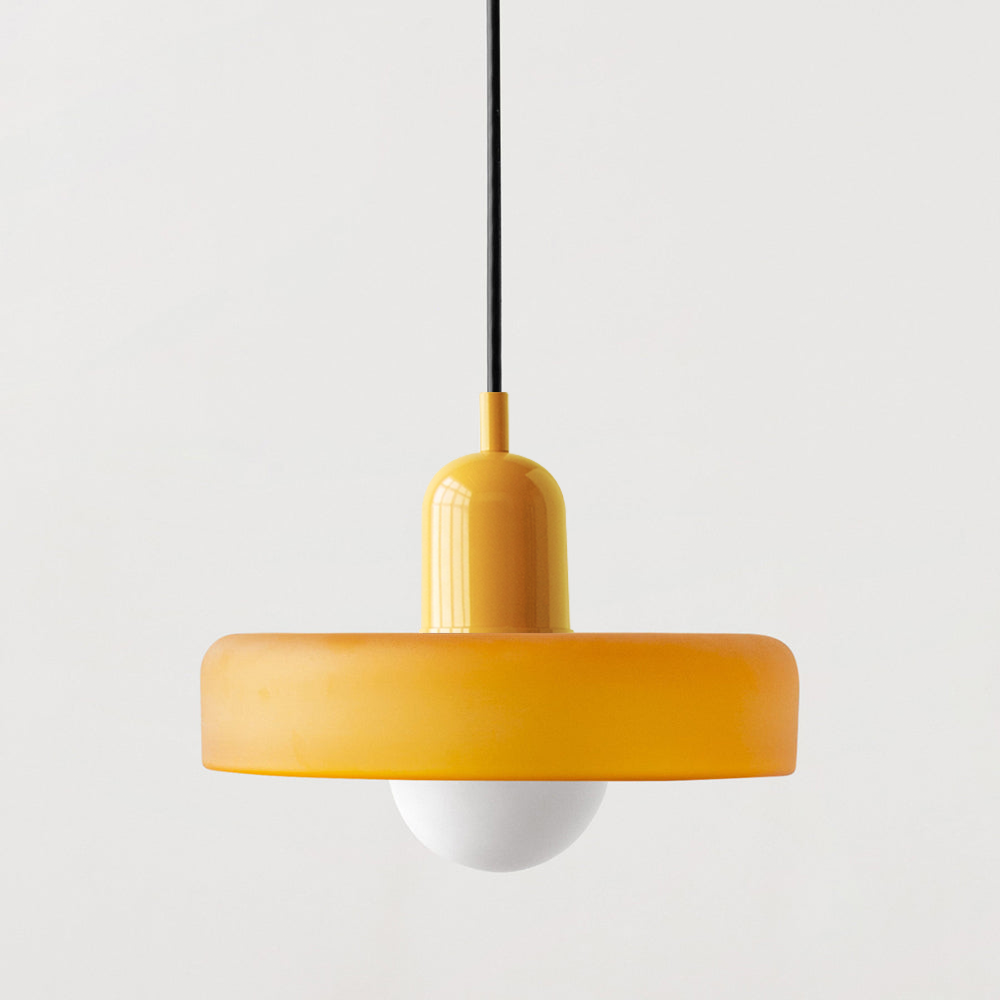Glazen hanglamp in Bauhaus-design – Artistiek, modern en tijdloos