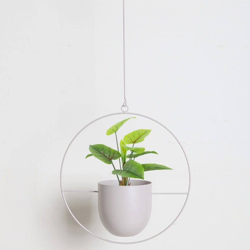Hangpot – Elegante metalen plantenpot voor binnen en buiten met ketting