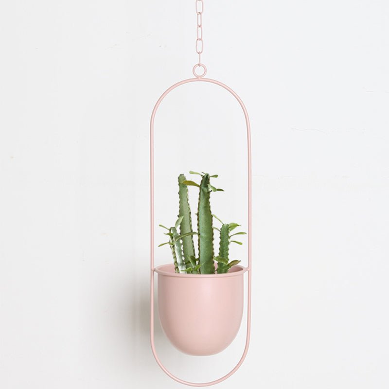 Hangpot – Elegante metalen plantenpot voor binnen en buiten met ketting