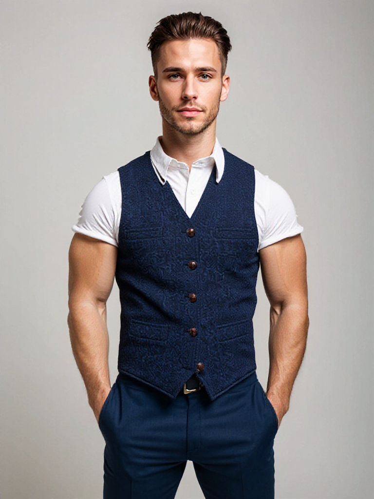 Heren gilet in modern fit