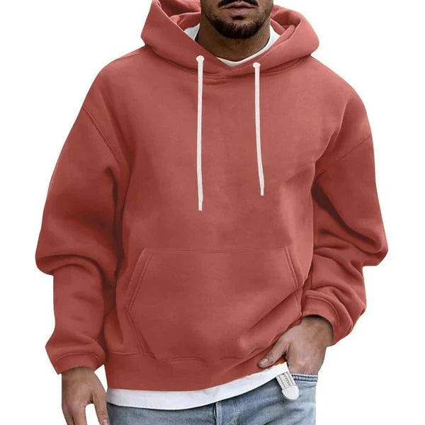 Heren hoodie met kangoeroezak