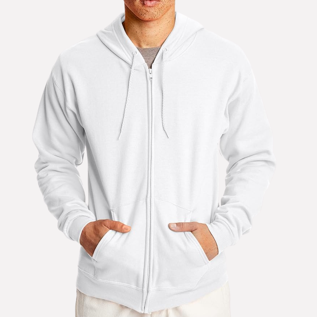 Heren hoodie met ritssluiting