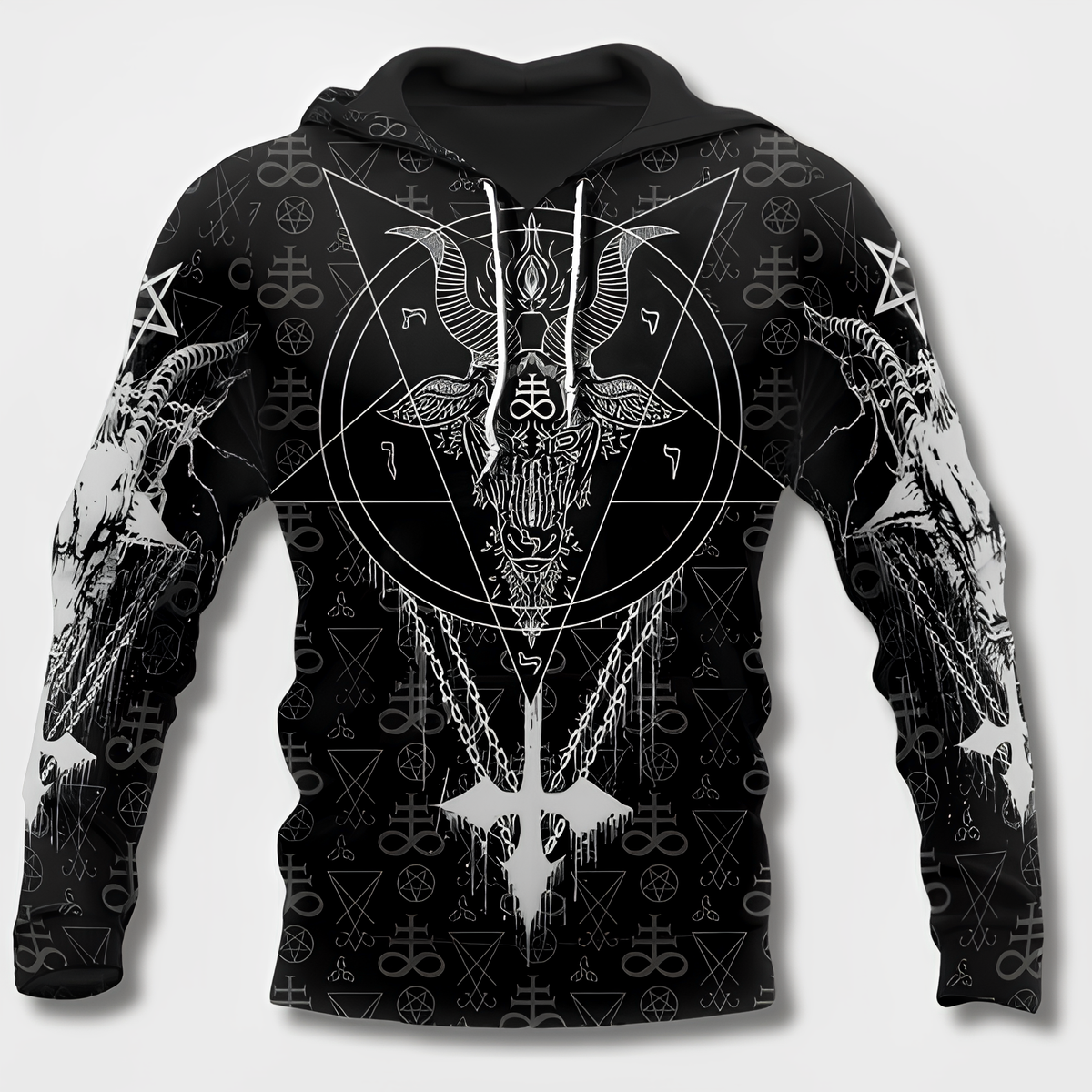 Heren hoodie met Vikingdesign