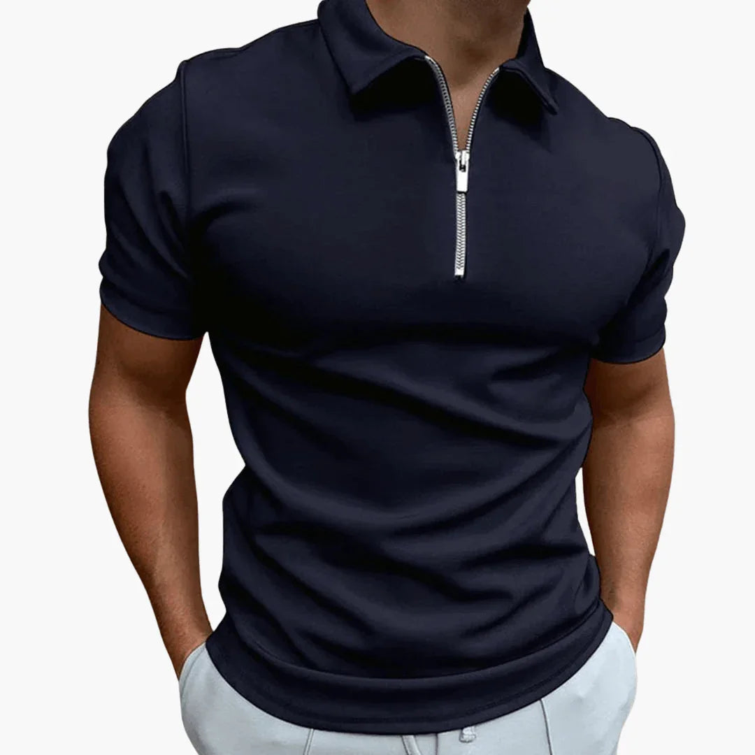 Heren Poloshirt met Ritssluiting - Comfortabel & Stijlvol