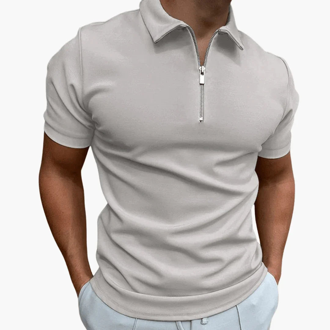 Heren Poloshirt met Ritssluiting - Comfortabel & Stijlvol
