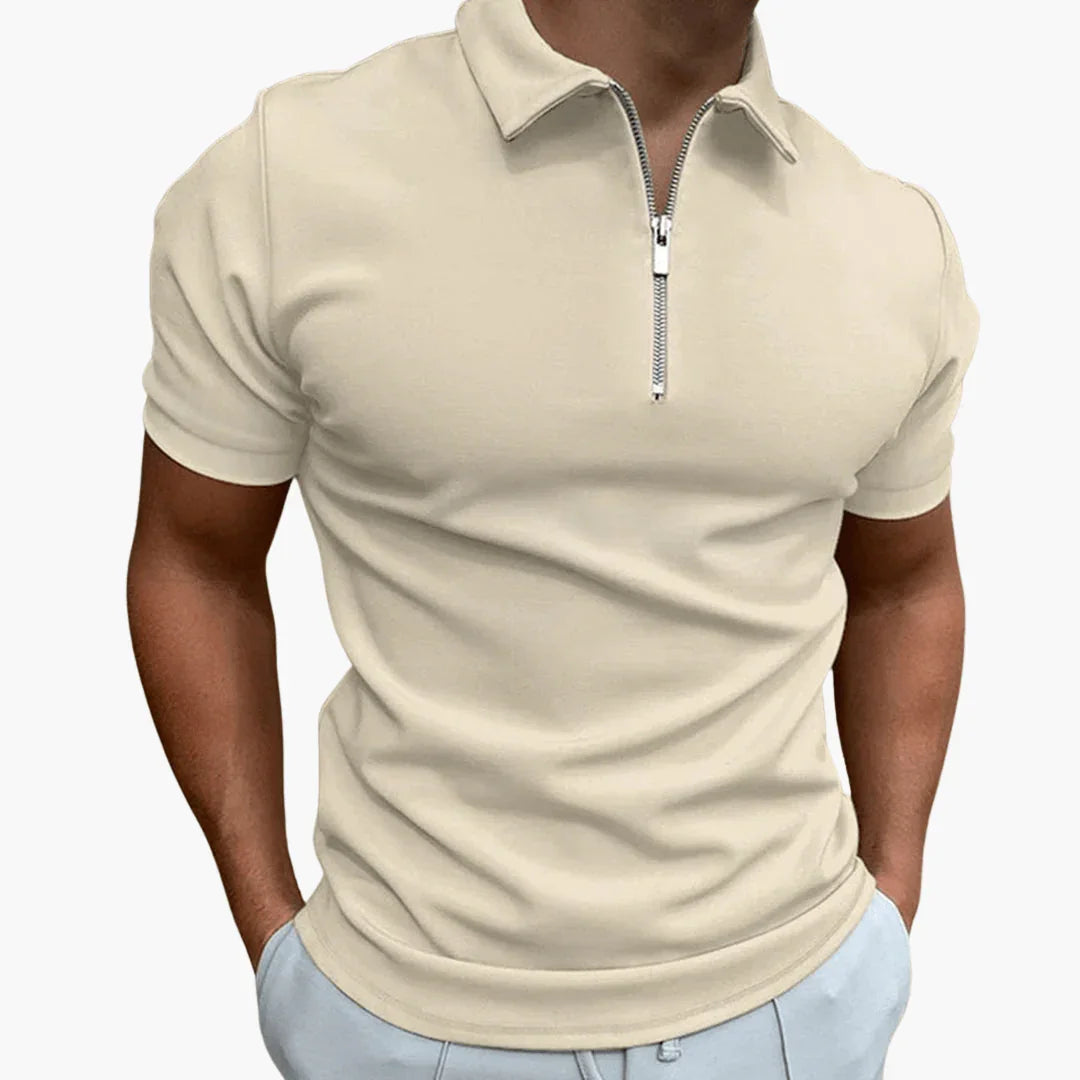 Heren Poloshirt met Ritssluiting - Comfortabel & Stijlvol