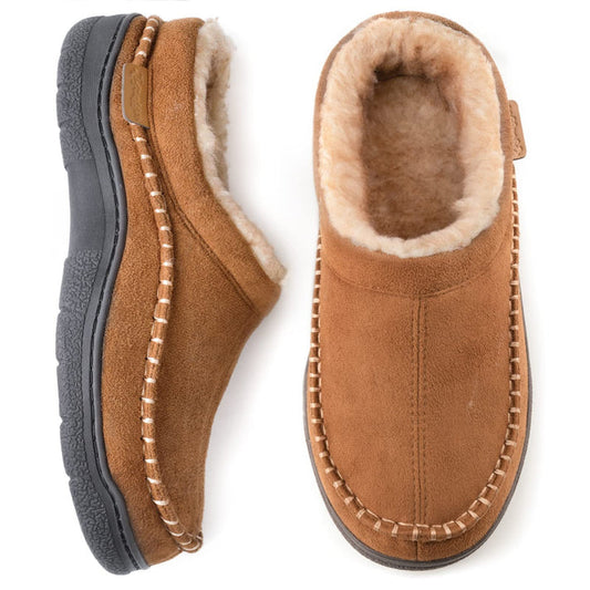 Herenpantoffels in een comfortabel design van zacht materiaal