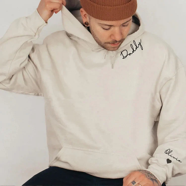 Hoodie | Personaliseerbaar met Namen op de Mouw