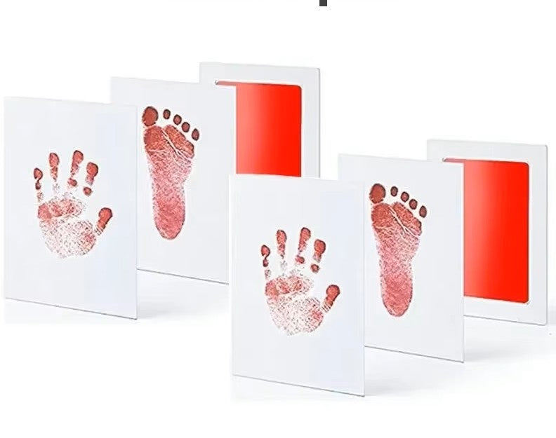 Inktloos inktkussen set voor baby hand- en voetafdrukken – Voor pasgeborenen herinneringen & huisdierpootjes