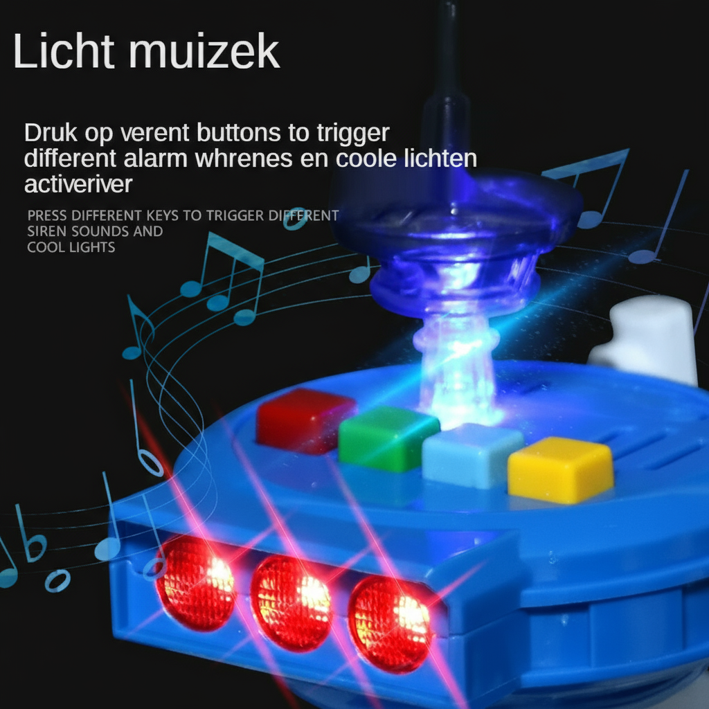 Interactieve speelgoedboot voor kinderen met muziek, licht en geluid