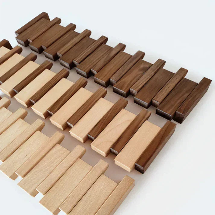 Kapstok met pianodesign - Hoogwaardig hout