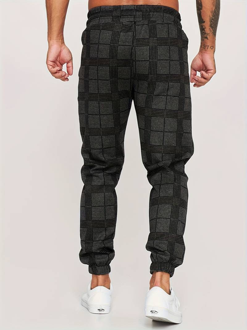 Katoenen joggingbroek voor heren met een comfortabele pasvorm
