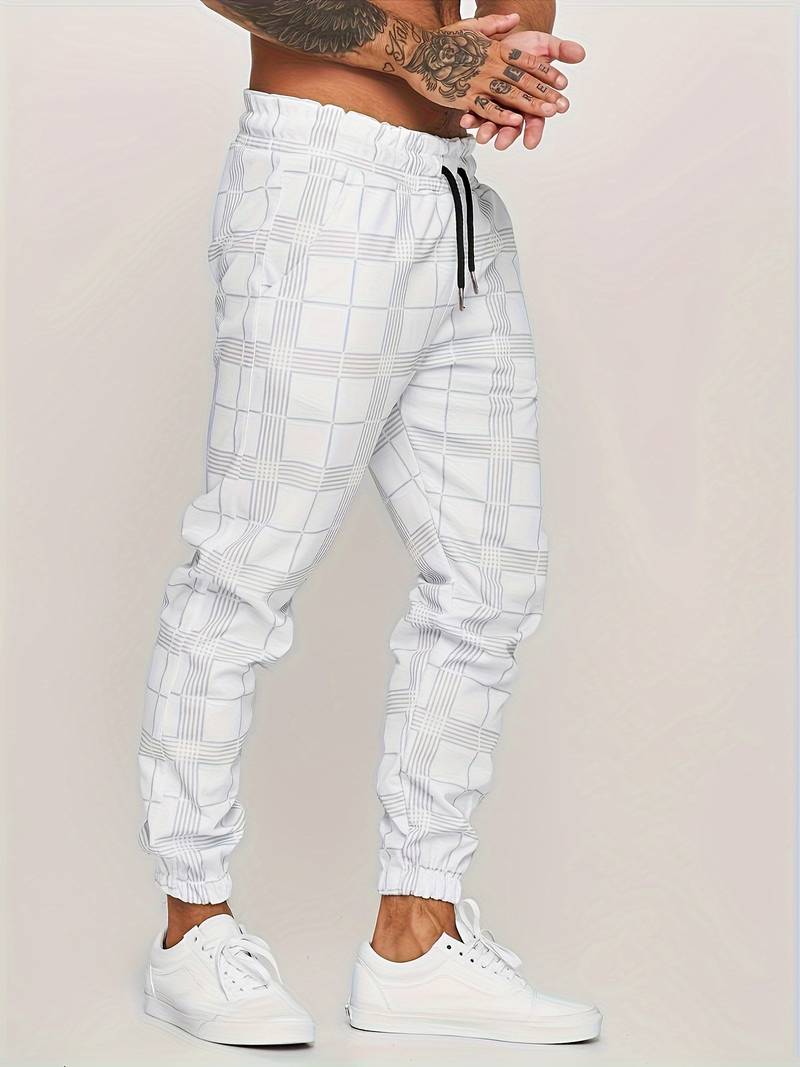 Katoenen joggingbroek voor heren met een comfortabele pasvorm