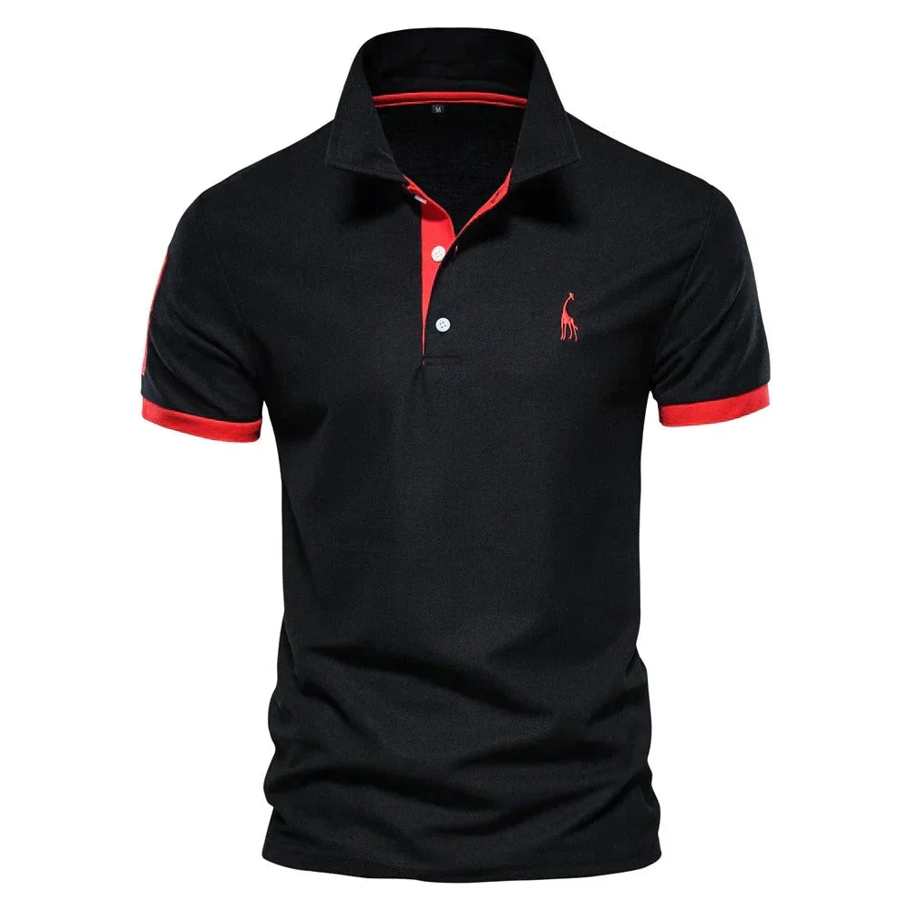 Katoenen poloshirt voor heren met klassiek design