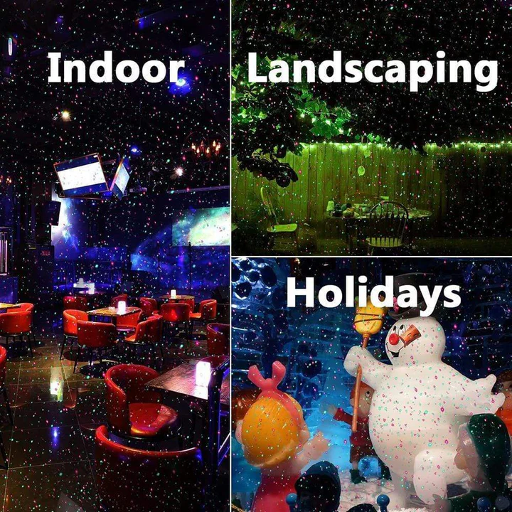 Kerstprojector voor Buiten met Bewegende Patronen, Weerbestendig, Bereik tot 280 m²