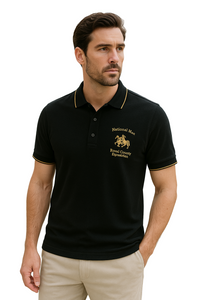 Klassiek poloshirt voor heren met borduursel