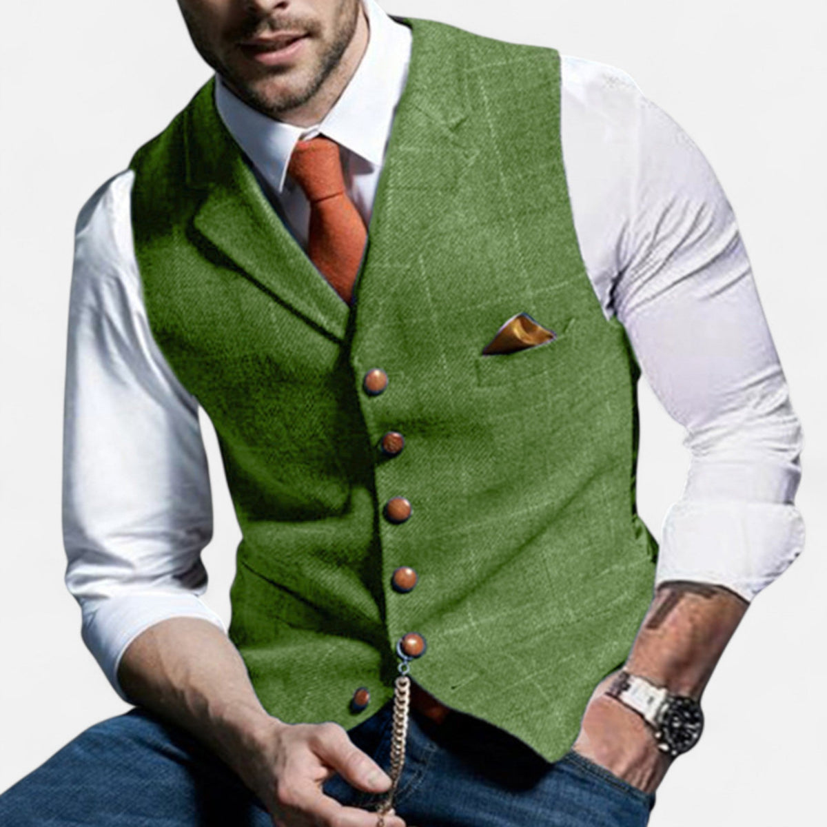 Klassiek vintage herengilet
