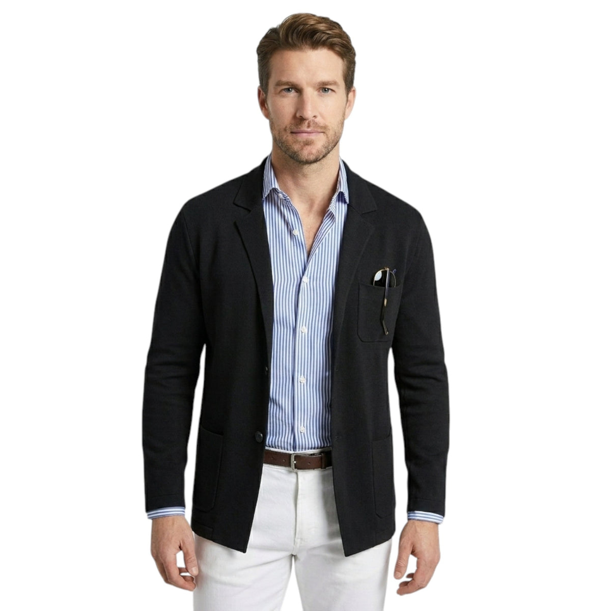 Klassieke herenblazer met kraag