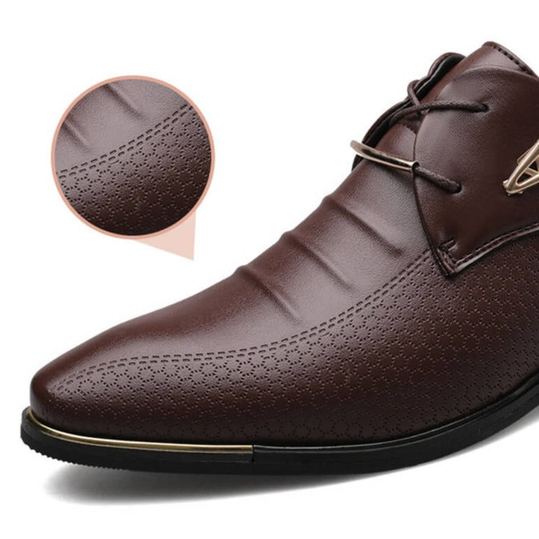 Klassieke herenschoenen van leer