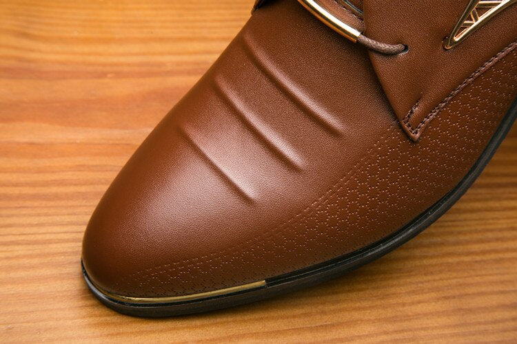 Klassieke herenschoenen van leer