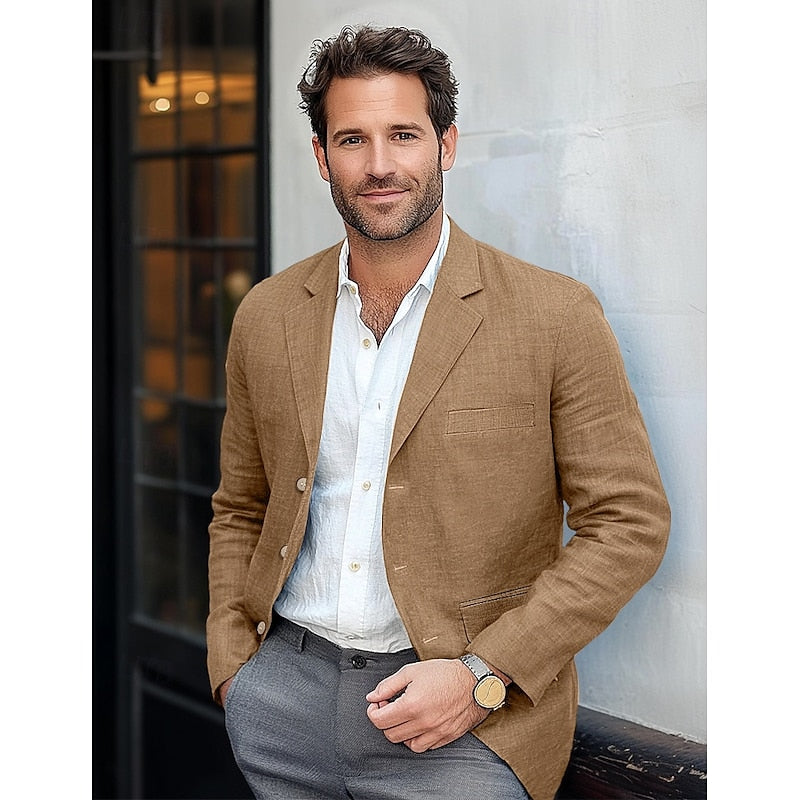 Klassieke, lichte herenblazer – Smart casual voor het hele jaar