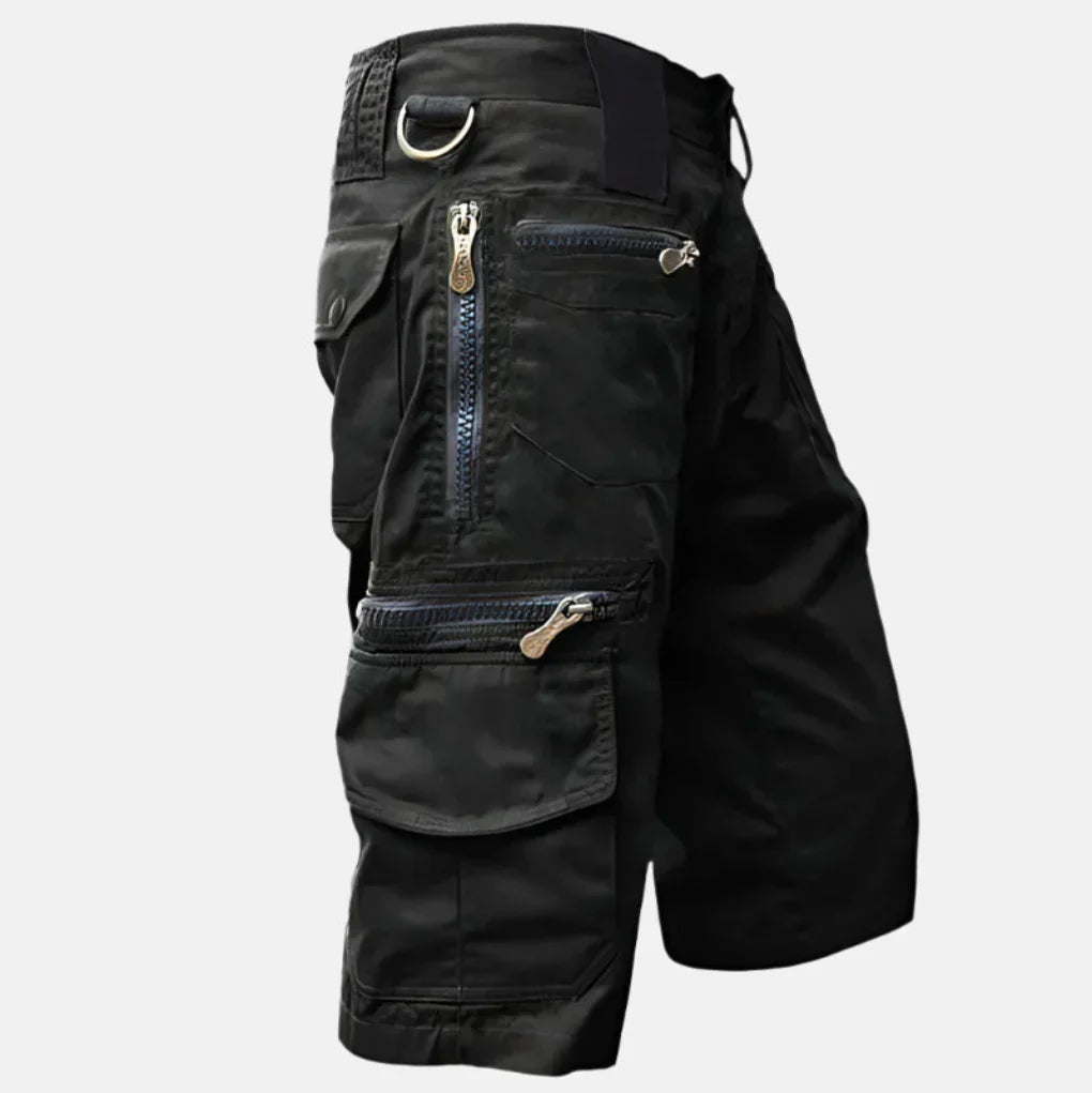 Knielange utility cargo bermuda voor heren