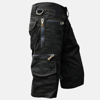 Knielange utility cargo bermuda voor heren