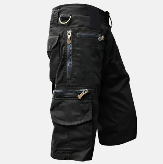 Knielange utility cargo bermuda voor heren