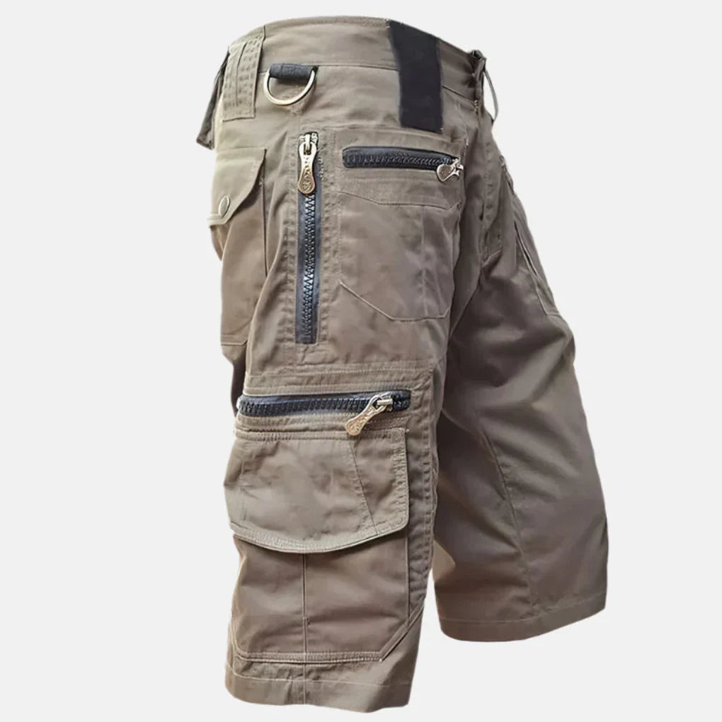 Knielange utility cargo bermuda voor heren
