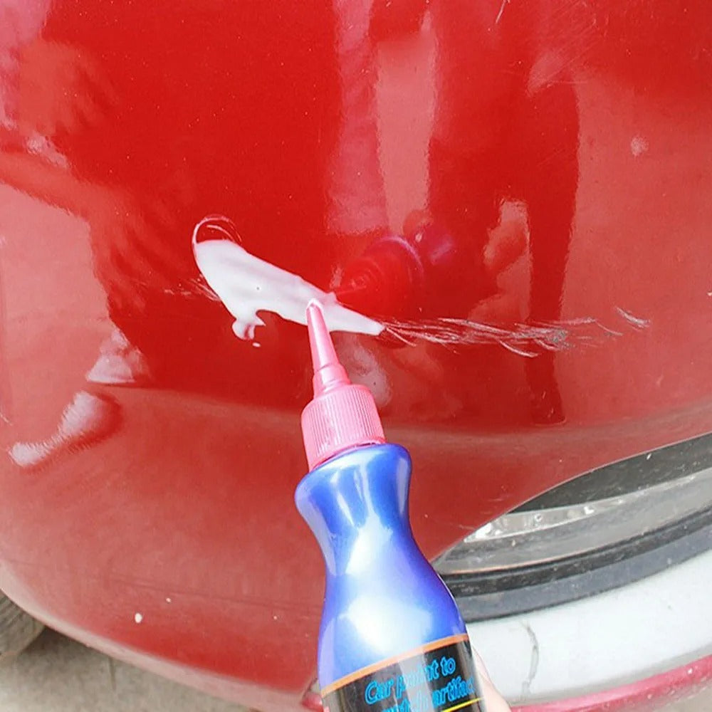 Krasverwijderaar voor de carrosserie met polijstspons – niet-schurende formule voor het eenvoudig verwijderen van krassen uit autolak