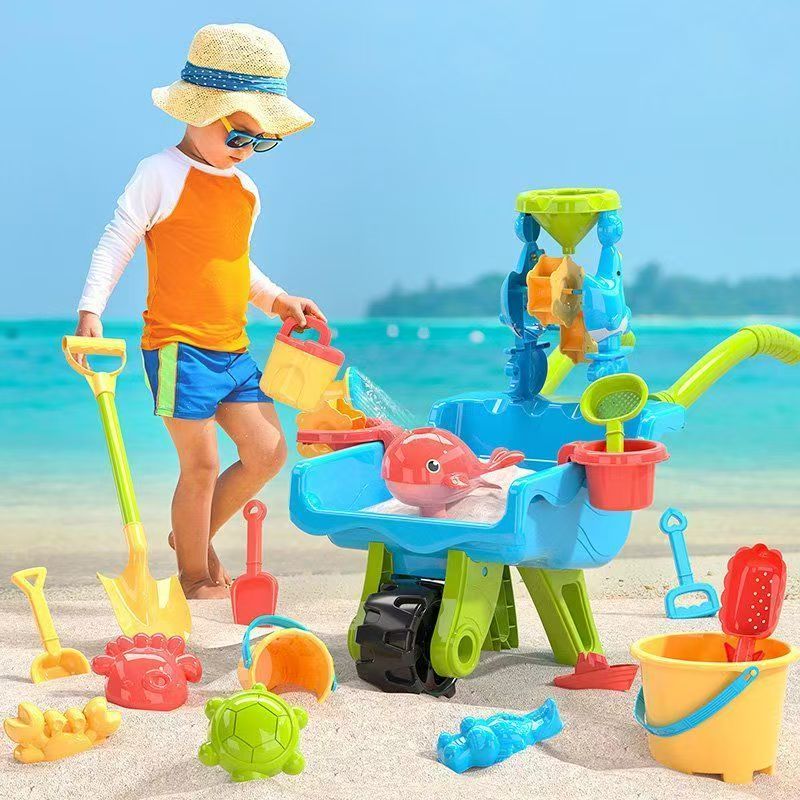 Kruiwagen speelset voor buiten, zand en strand voor kinderen