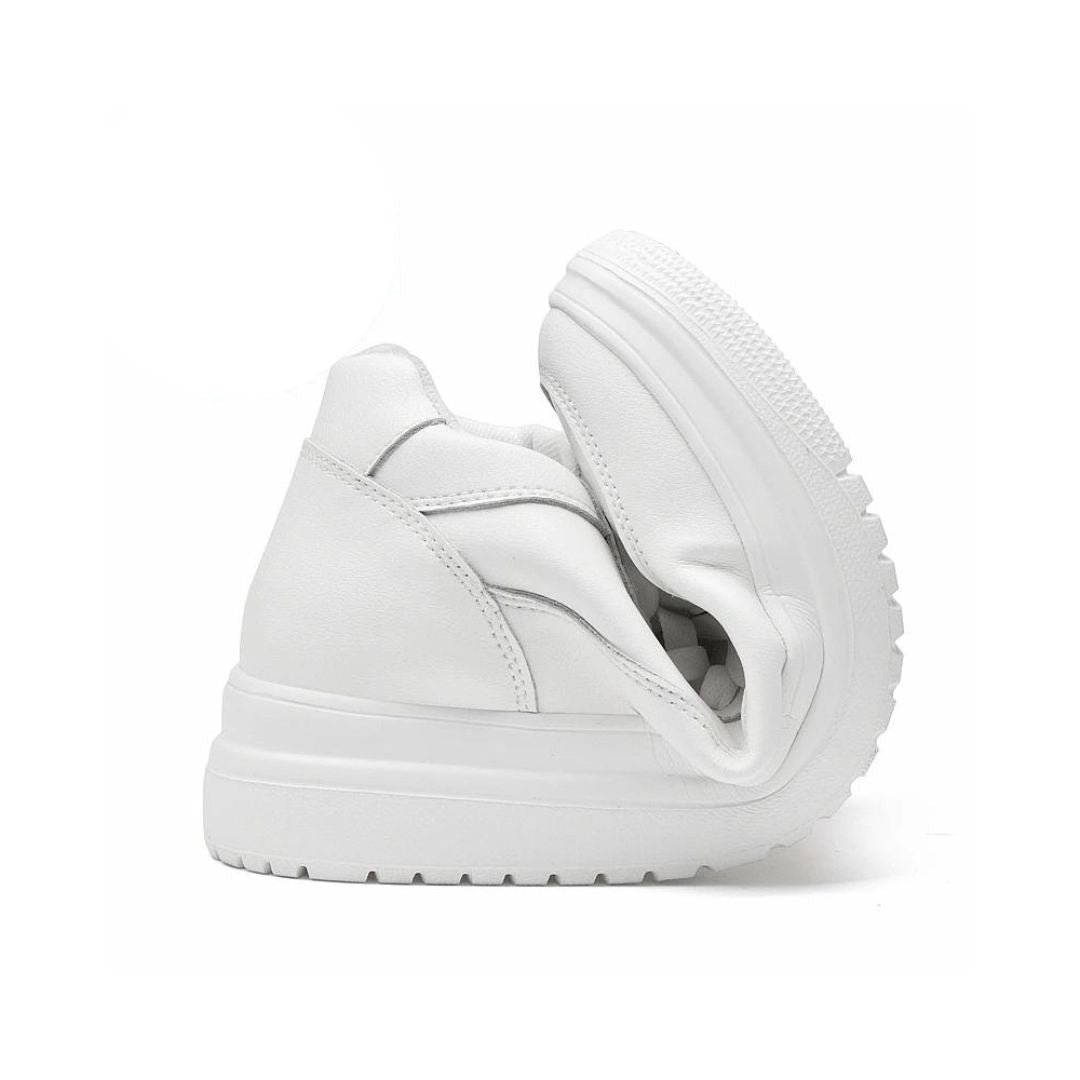 Lage herensneakers met verhogende zool – Discrete lengte, comfort en stijl