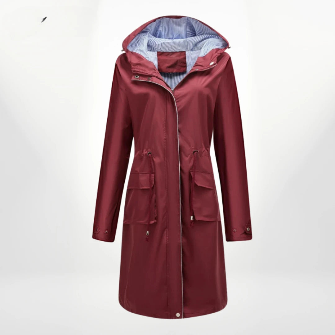 Lange anorak met capuchon voor dames