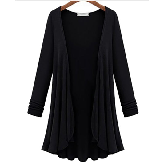 Lange mouwen vest met volants